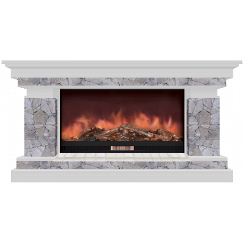 Каминокомплект Glenrich Брайтон Марсель 86 (белый)+Premier S86 Каминокомплект Glenrich Брайтон Марсель 86 (белый)+Premier S86 в Пскове