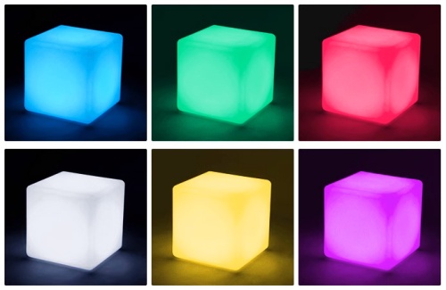 Светильник Куб 60 питание от сети 220В, RGB