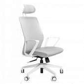 Ортопедическое кресло Falto Soul Серое с белым каркасом Ортопедическое кресло Falto Soul Серое с белым каркасом