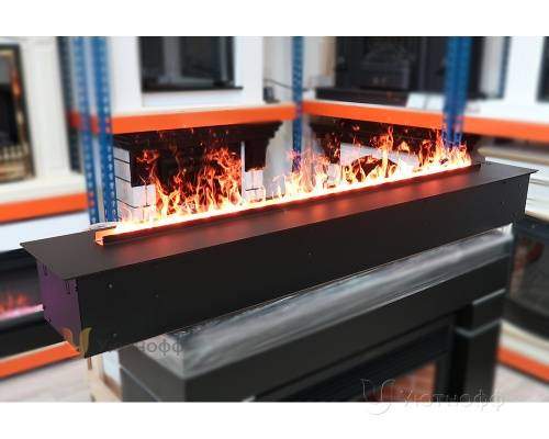 3D электроочаг Real Flame Line-S 150 3D Matte Black в Пскове