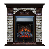 Каминокомплект Glenrich Арочный Алтай (венге)+Majestic Black