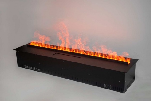 Электроочаг Schönes Feuer 3D FireLine 1000 со стальной крышкой в Пскове